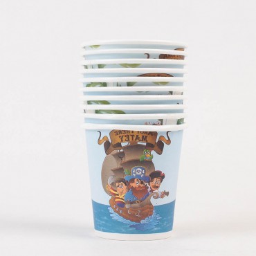 Themez Only Pirate Paper Cup 10 Piece Pack